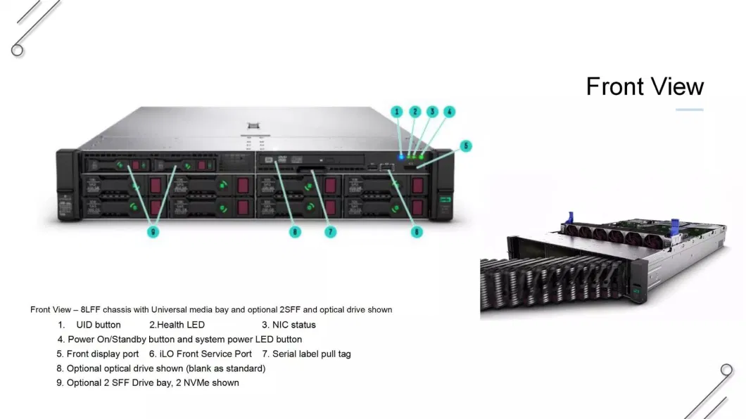Original New Hpe Proliant Dl380 Hpe Proliant Dl380 Gen10 2u Rack Server
