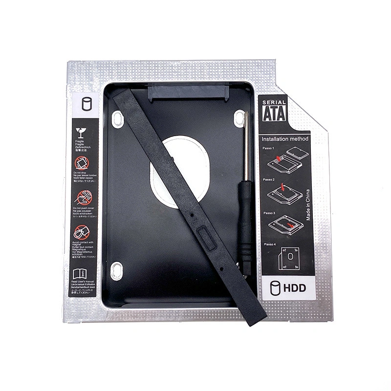 12.7mm Aluminum Hard Disk Drive Case Caddy IDE to SATA 2ND HDD Caddy