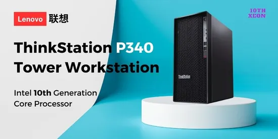 Lenovo Thinkstation P340 Tower Graphics Workstation Host Business Graphic Design Rendering 3D Modeling Computer 