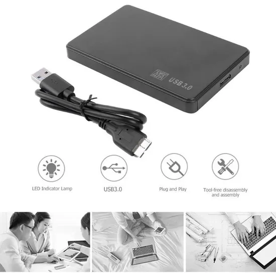 PC Mac Laptop Desktop Portable Hard Drive USB 3.0 External Hard Disk Drive HDD 