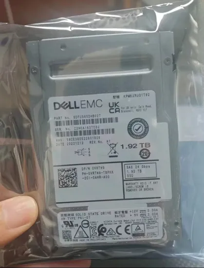 DELL 1.92t Sas 24G Cache Read Intensive Ri SSD Drive Hard Disk for Server 