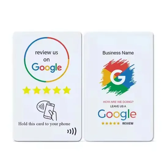 NFC Chip Communication Interface Card for Google Review Stand Display 