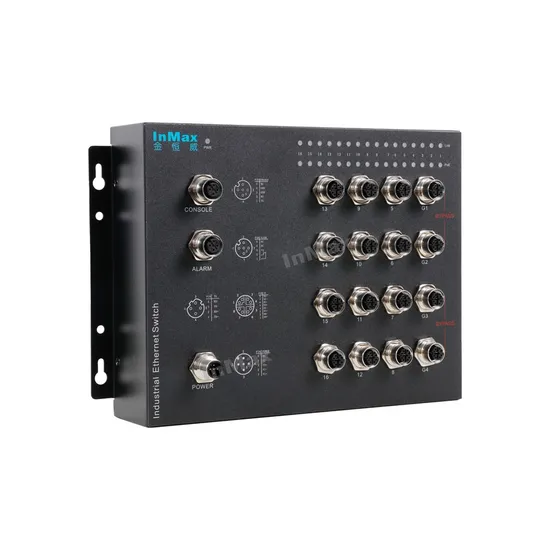Inmax M12 Vehicle Traffic Gigabit Managed Industrial Ethernet Network Switch 
