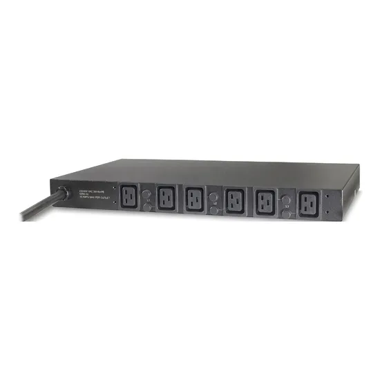 APC PDU Ap7526 Rack 1u 22kw 400V (6) C19 Power Distribution Unit 