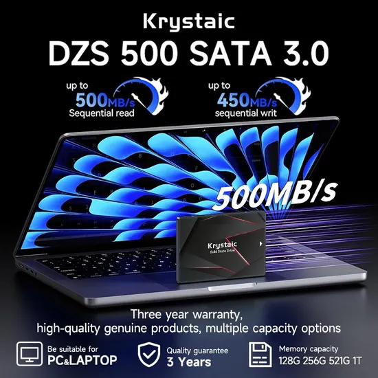 256GB 512GB 1tb SATA III SSD Solid State Drive 550MB/S Speed CE/FCC Certified 